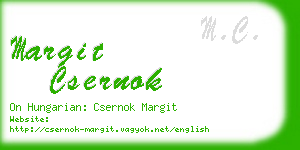 margit csernok business card